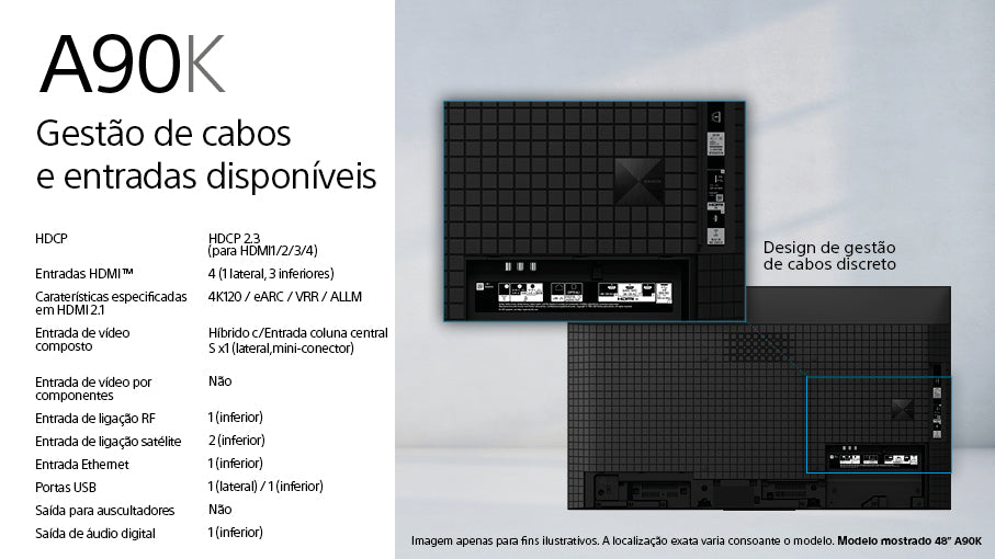 Televisor Sony 48" BRAVIA OLED 48A90K