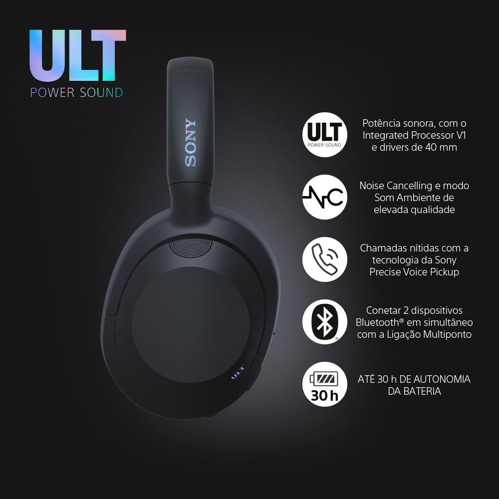 Auscultadores Headband BT NC Sony ULT WEAR WH-ULT900N