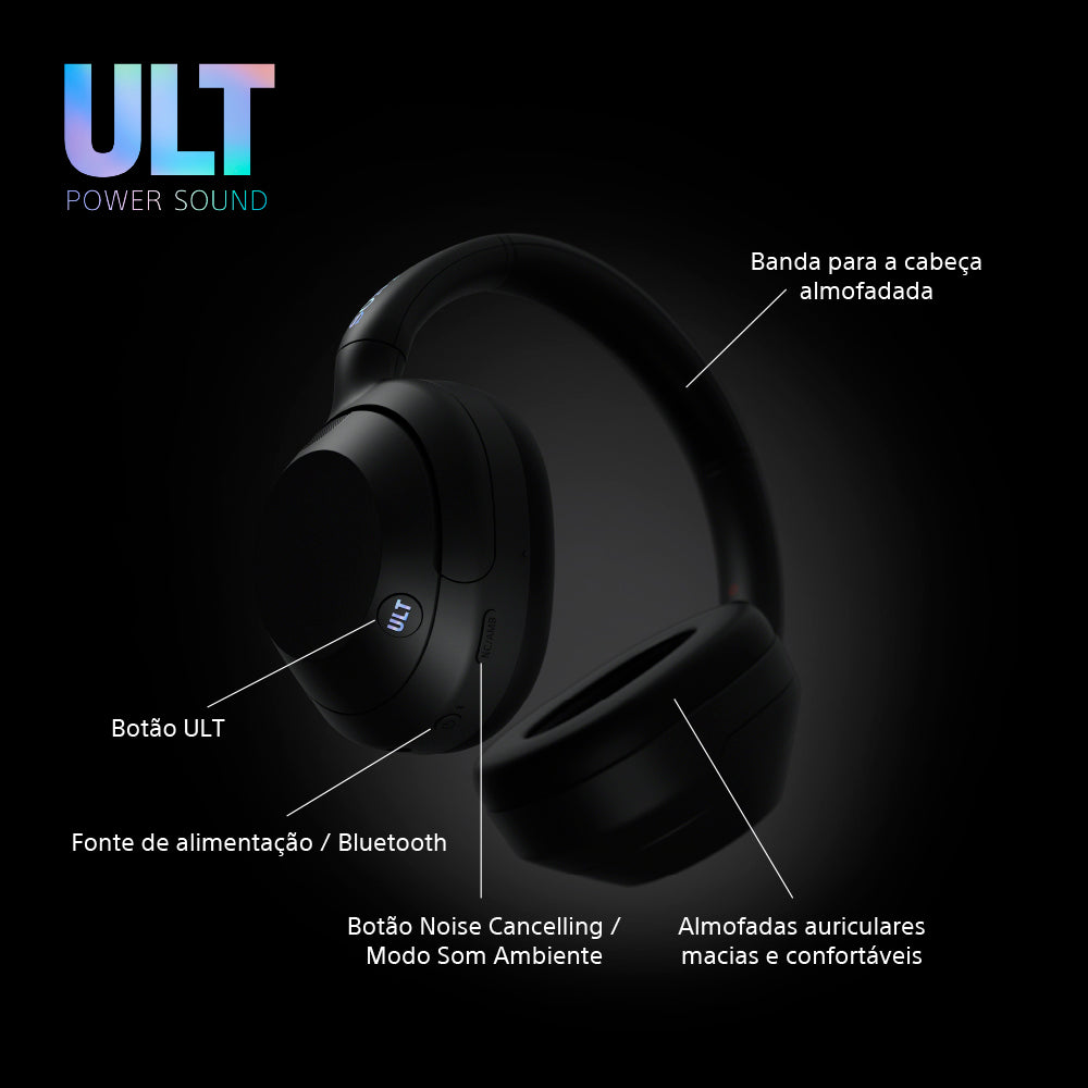 Auscultadores Headband BT NC Sony ULT WEAR WH-ULT900N